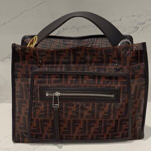 Authentic Fendi Runaway Mesh Shopping Tote